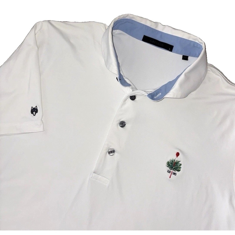 Greyson Merion Golf Club Performance Polo Men's L White